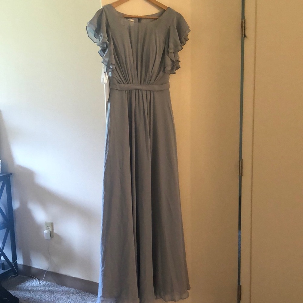 Dusty Blue Bridesmaid Dress from Azazie